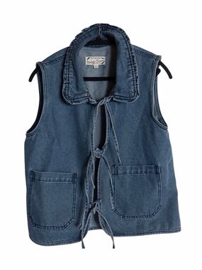 Stoosh Denim Cotton Vest, L fits S-M